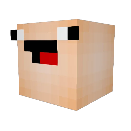 Pato_Boss Minecraft avatar head, 3D render