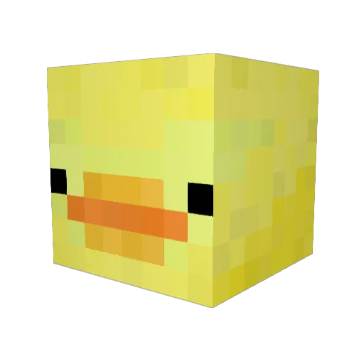 Pato_GamerBR Minecraft avatar head, 3D render