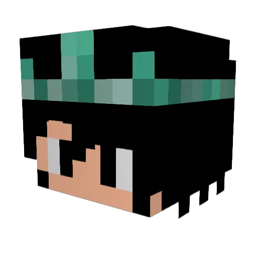 Patolinoo Minecraft avatar head, 3D render