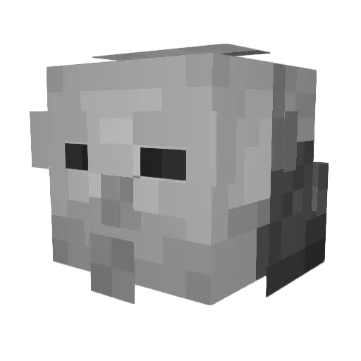 Patornz Minecraft avatar head, 3D render