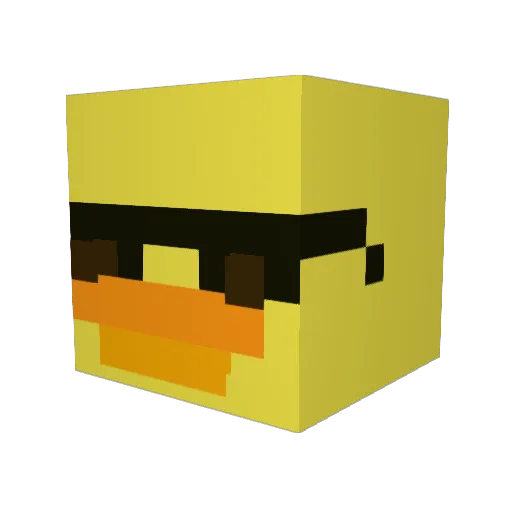 Patoxx125 Minecraft avatar head, 3D render
