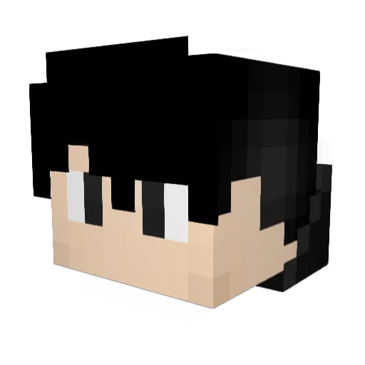 Patr1k Minecraft avatar head, 3D render