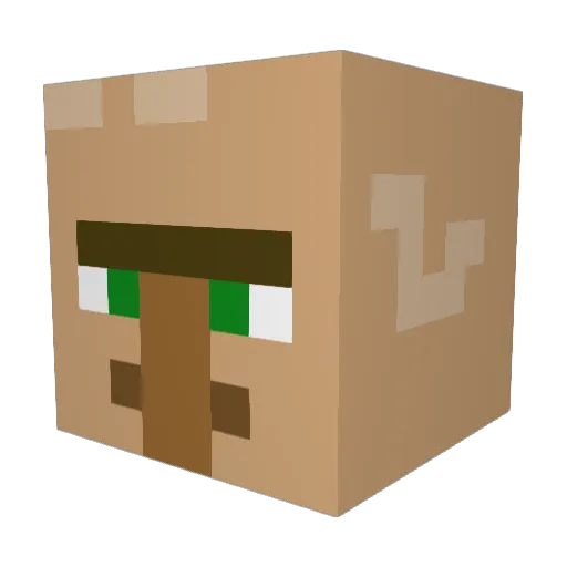PatrZ Minecraft avatar head, 3D render