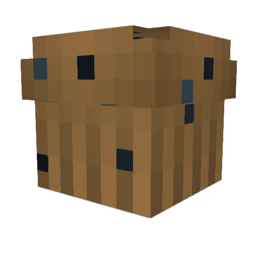 Patrebo Minecraft avatar head, 3D render