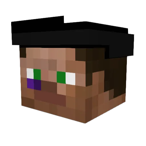 PatricM3 Minecraft avatar head, 3D render