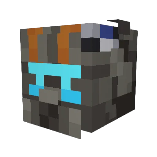 Patricco69 Minecraft avatar head, 3D render
