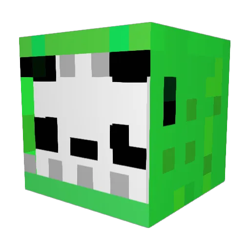 Patricia909 Minecraft avatar head, 3D render