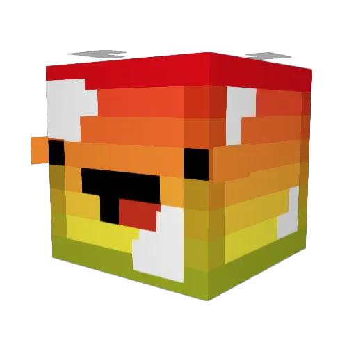 Patriciacw107 Minecraft avatar head, 3D render