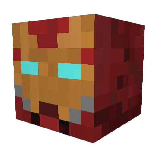 PatricioCelis Minecraft avatar head, 3D render