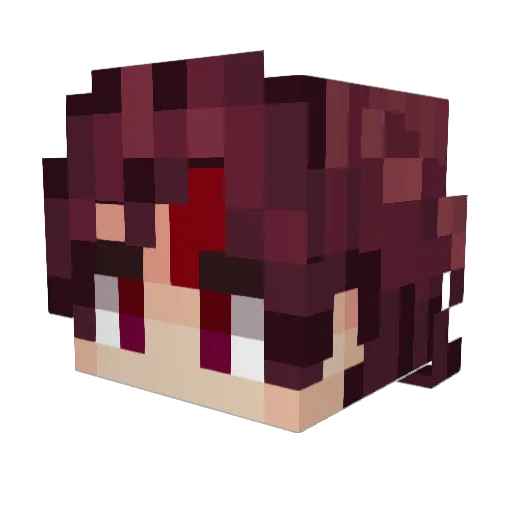Patricius8 Minecraft avatar head, 3D render