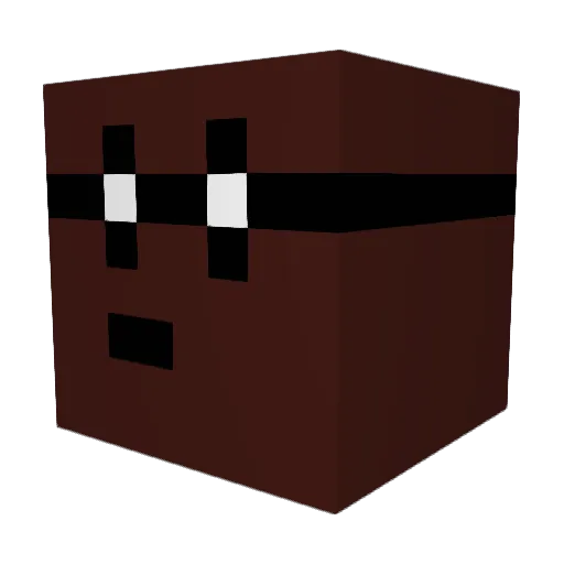Patrick192 Minecraft avatar head, 3D render
