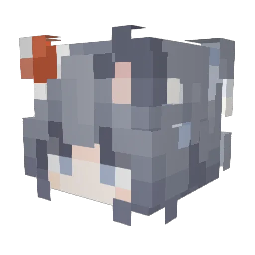 Patrick1973 Minecraft avatar head, 3D render