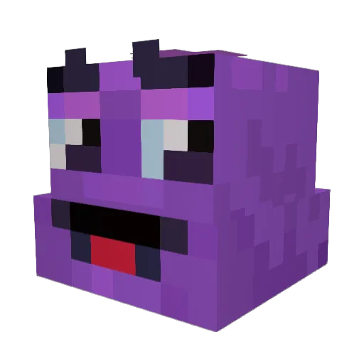 PatrickBooo Minecraft avatar head, 3D render