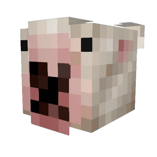 PatrickInTheDeep Minecraft avatar head, 3D render