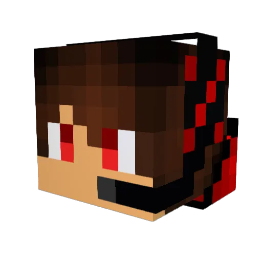 PatrickQ09 Minecraft avatar head, 3D render