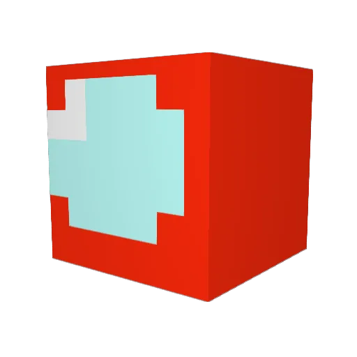 PatrickRegular Minecraft avatar head, 3D render