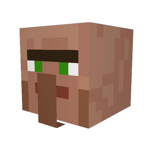 PatrickStar42 Minecraft avatar head, 3D render
