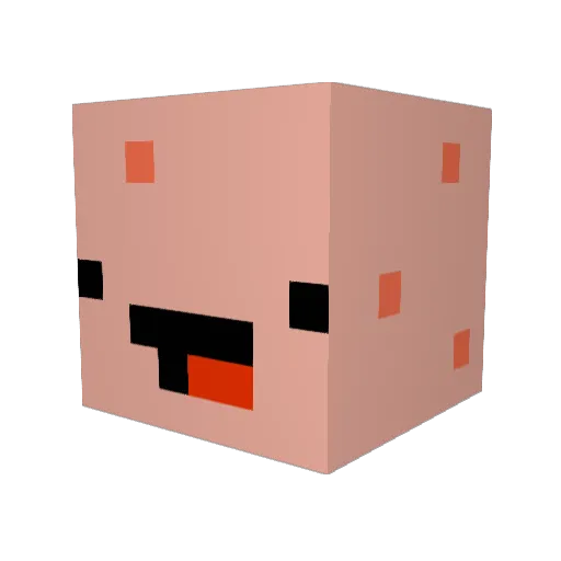 PatrickStar69 Minecraft avatar head, 3D render