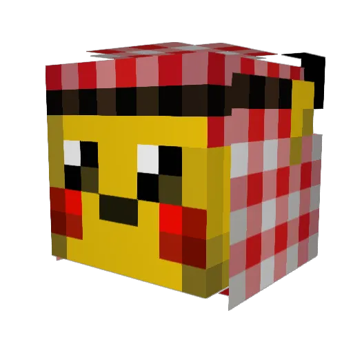 PatrickX6 Minecraft avatar head, 3D render