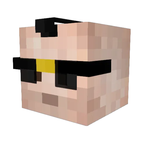 Patrick_Batemann Minecraft avatar head, 3D render