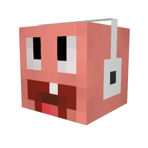 Patrick_star2005 Minecraft avatar head, 3D render
