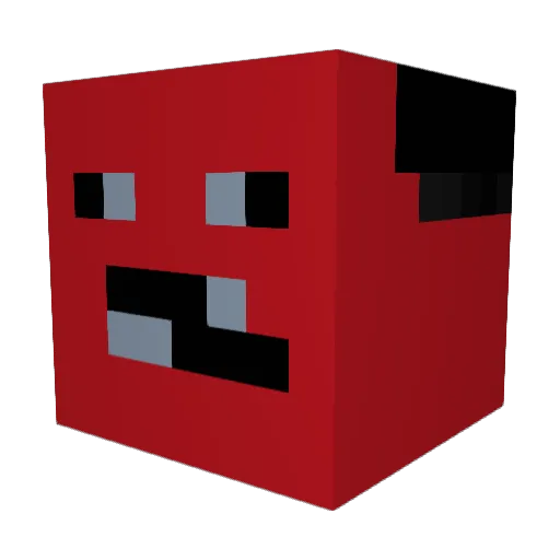 Patrickoy Minecraft avatar head, 3D render