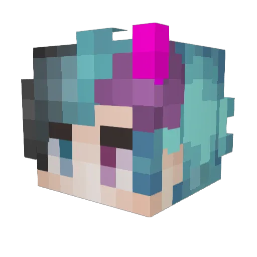 Patricksun_ Minecraft avatar head, 3D render