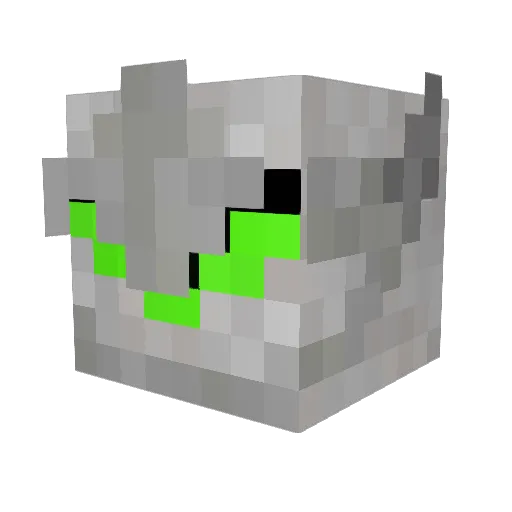 Patrickwong123 Minecraft avatar head, 3D render
