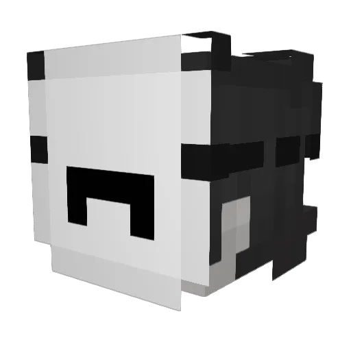 Patrijotass Minecraft avatar head, 3D render