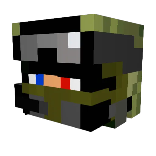 Patrik77CZ Minecraft avatar head, 3D render