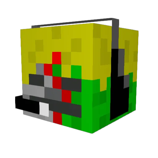 PatrikTheFallen Minecraft avatar head, 3D render