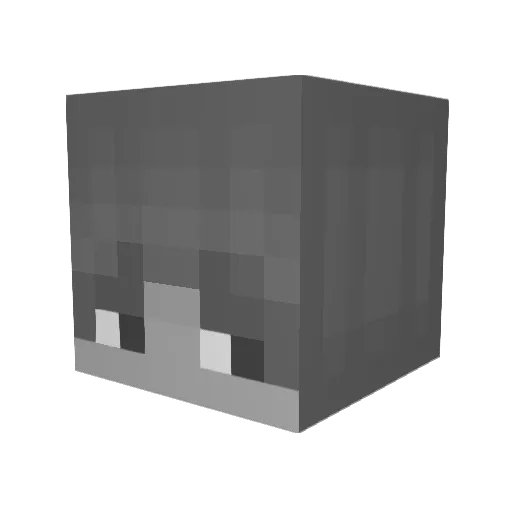 Patrik_hehe Minecraft avatar head, 3D render