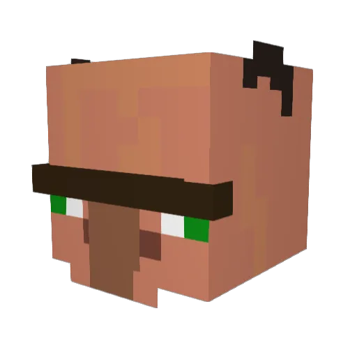 Patriks_8 Minecraft avatar head, 3D render