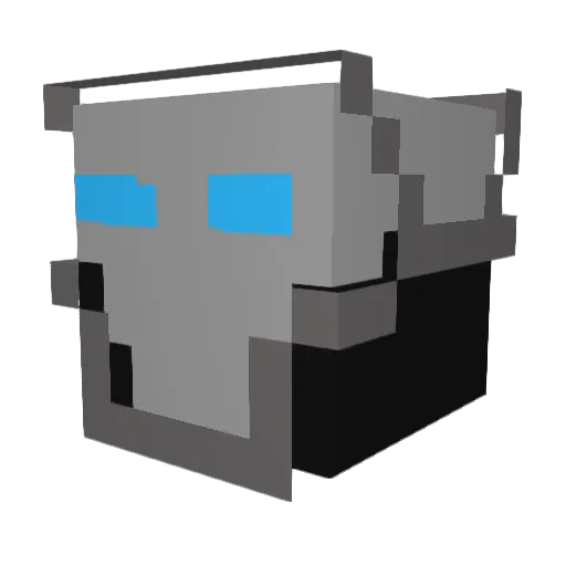 Patrillion Minecraft avatar head, 3D render