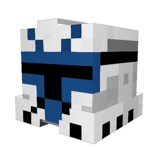 Patrio50 Minecraft avatar head, 3D render