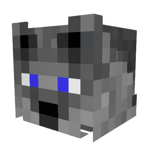 PatrioGreysmark Minecraft avatar head, 3D render