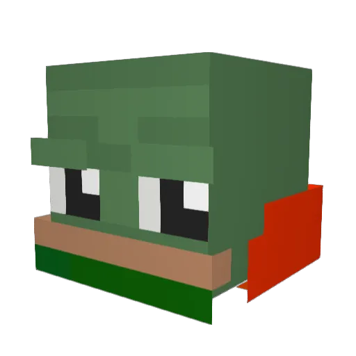 Patrixx97 Minecraft avatar head, 3D render