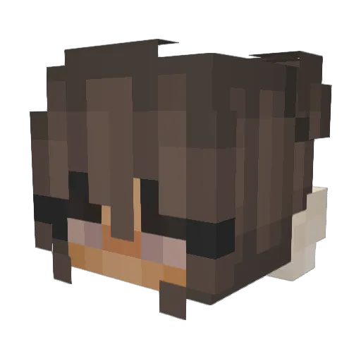 Patrizia2006 Minecraft avatar head, 3D render