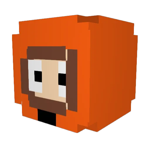PatronYeehaw Minecraft avatar head, 3D render