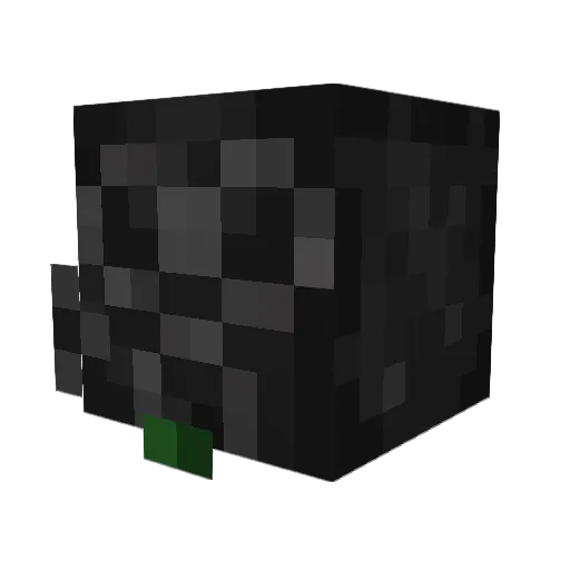 Patroneme Minecraft avatar head, 3D render