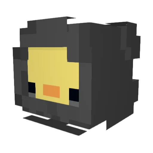 Patruschkaa Minecraft avatar head, 3D render