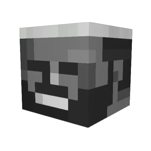 PatryQ1337 Minecraft avatar head, 3D render