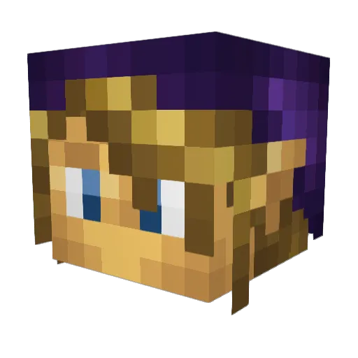 Patryk1598 Minecraft avatar head, 3D render