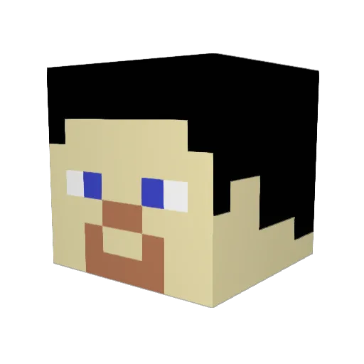 Patryk2000 Minecraft avatar head, 3D render