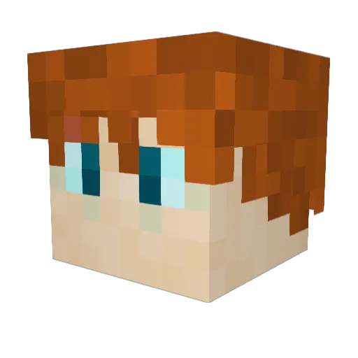 PatrykPlay Minecraft avatar head, 3D render