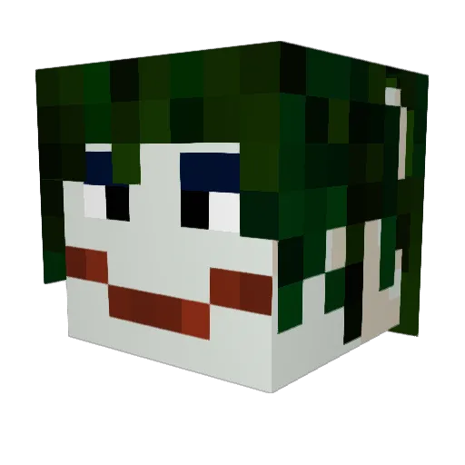 Patrykos10 Minecraft avatar head, 3D render