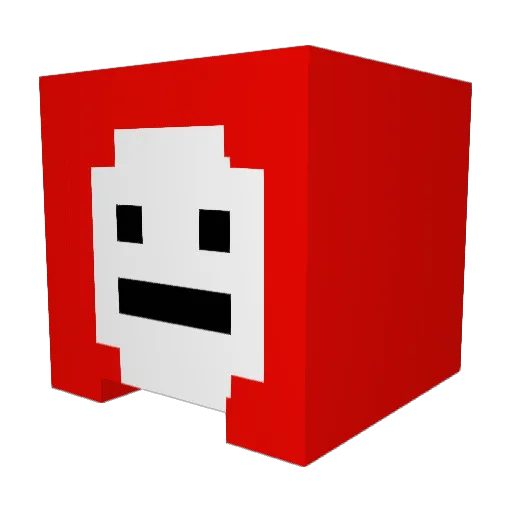 Patrykos_One Minecraft avatar head, 3D render