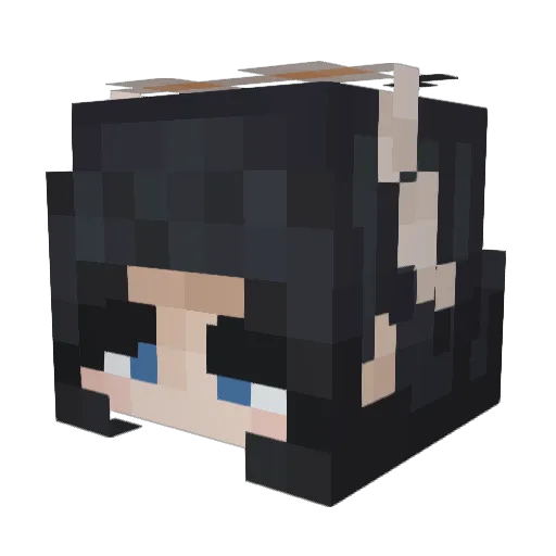 Patt1E Minecraft avatar head, 3D render