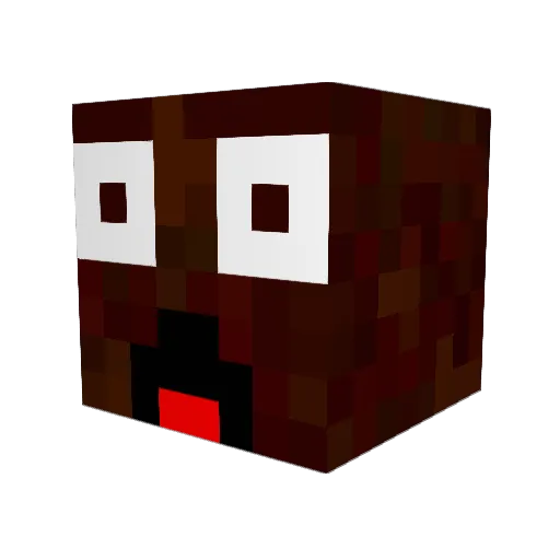 Patte4450 Minecraft avatar head, 3D render