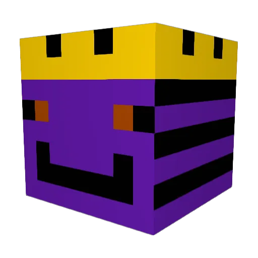 Patternnn Minecraft avatar head, 3D render